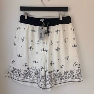 Savage x Fenty Black and White Patterned Shorts